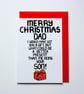 Funny Christmas Card From Son for Dad, Joke Dad Christmas Card From Son - Image 5