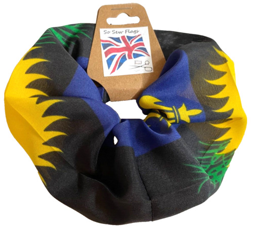 Guadeloupe Flag Hair Scrunchie Scrunchies Accessory Ties Elastic