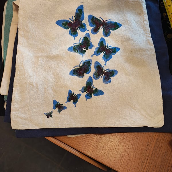 Hand painted tote bag 