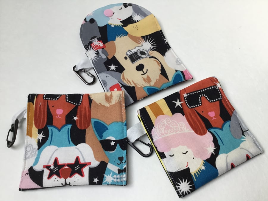 Dog treat pouch with clip.