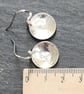 Disc earrings in sterling silver - Image 2