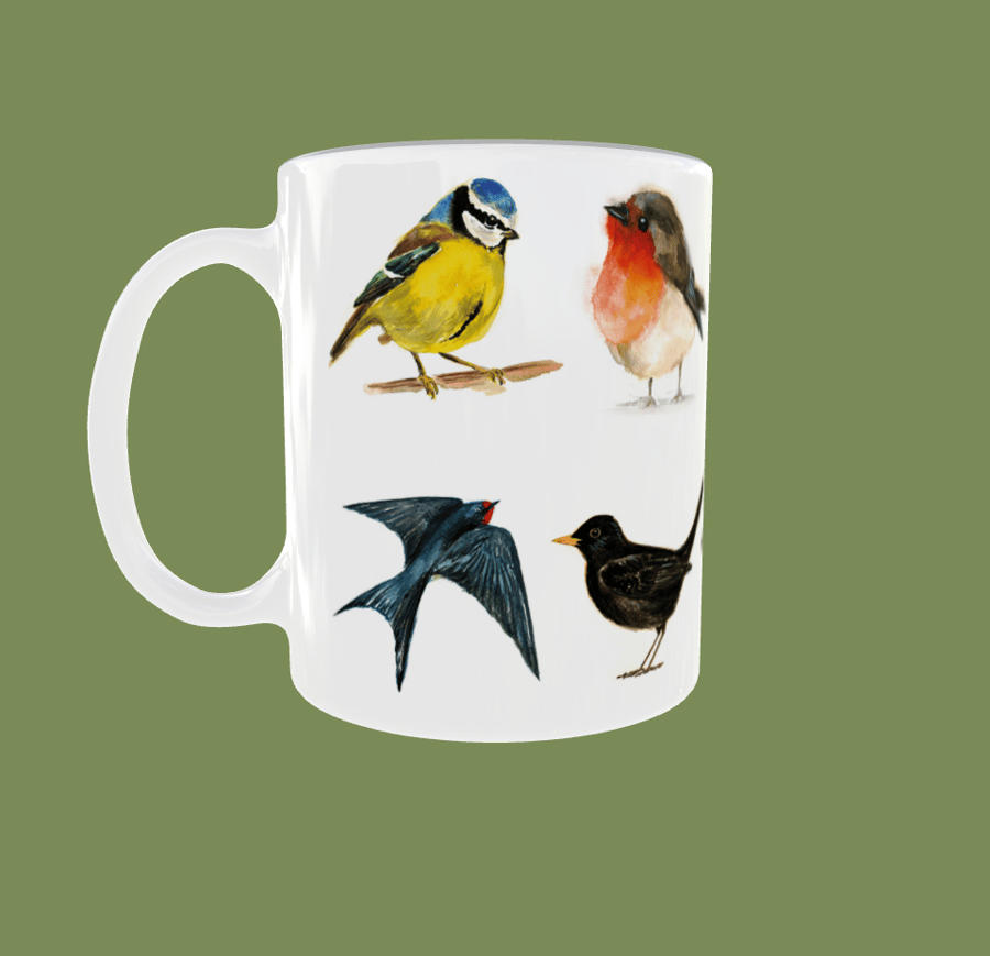 Garden Birds Ceramic Mug
