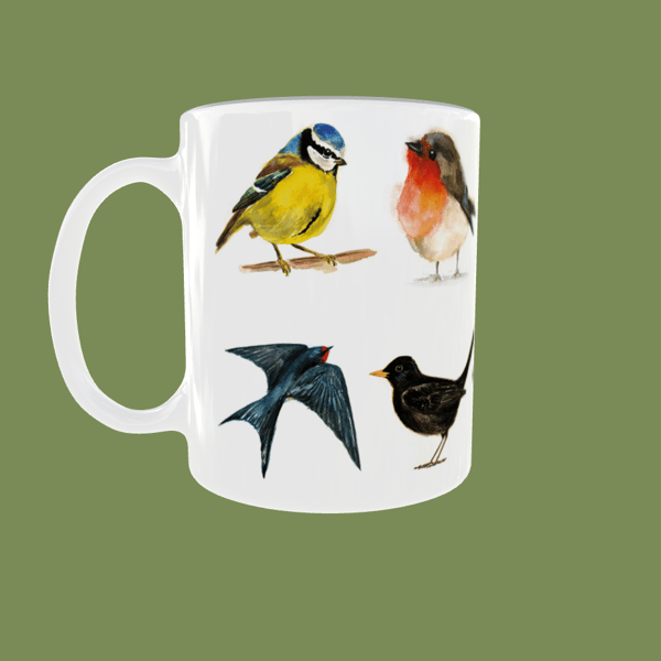 Garden Birds Ceramic Mug