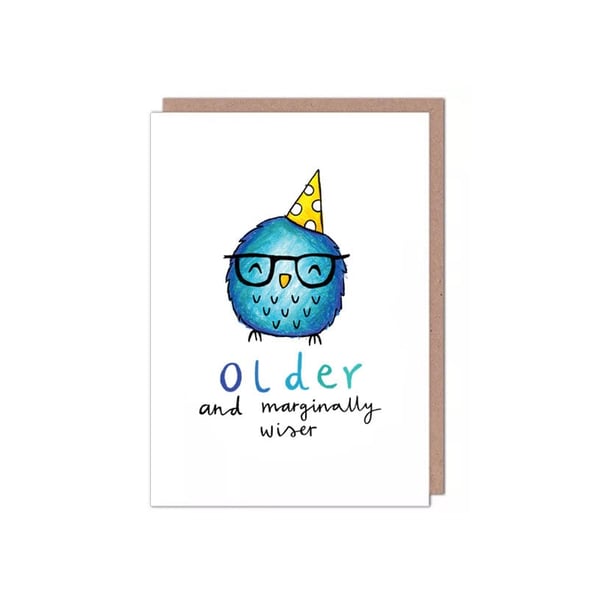 Wise Old Owl Funny Birthday Card