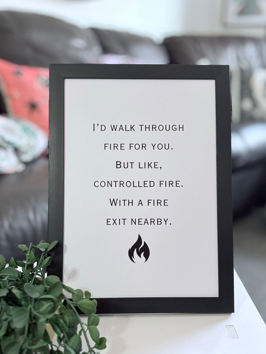 A4 Framed Funny Quote