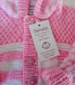 Designer Baby Girls Hooded Jacket Hand Knitted  9 - 18 months size - Image 6