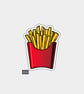 Funny Vinyl Sticker For Adults - French Fries 