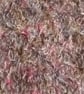 Hand dyed Helmbold mohair fur fabric "Finch" on Silver 25mm
