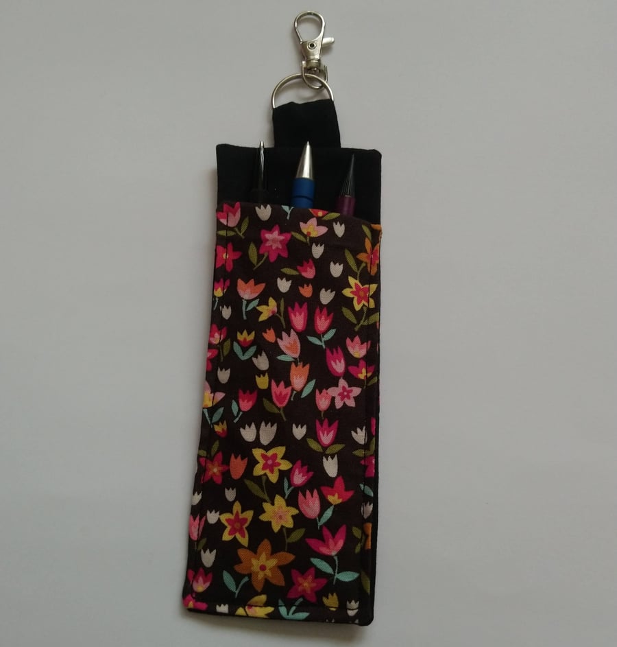 Lanyard Pen Holder with Floral Design 