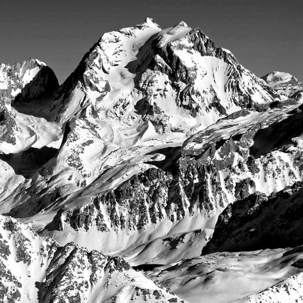 French Alps Mont Vallon Meribel Mottaret France Photograph Print