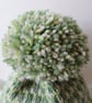 Tea cosie Tea cosy - green tweed with extra large pompom - Image 2