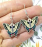 Swallowtail Butterfly Dangle Earrings, Silver Plated or Sterling Silver ...