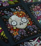bony botanical skull - original aceo - Image 2