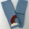 Rainbow Toeless Yoga Socks, Dance socks, Flip Flop Socks