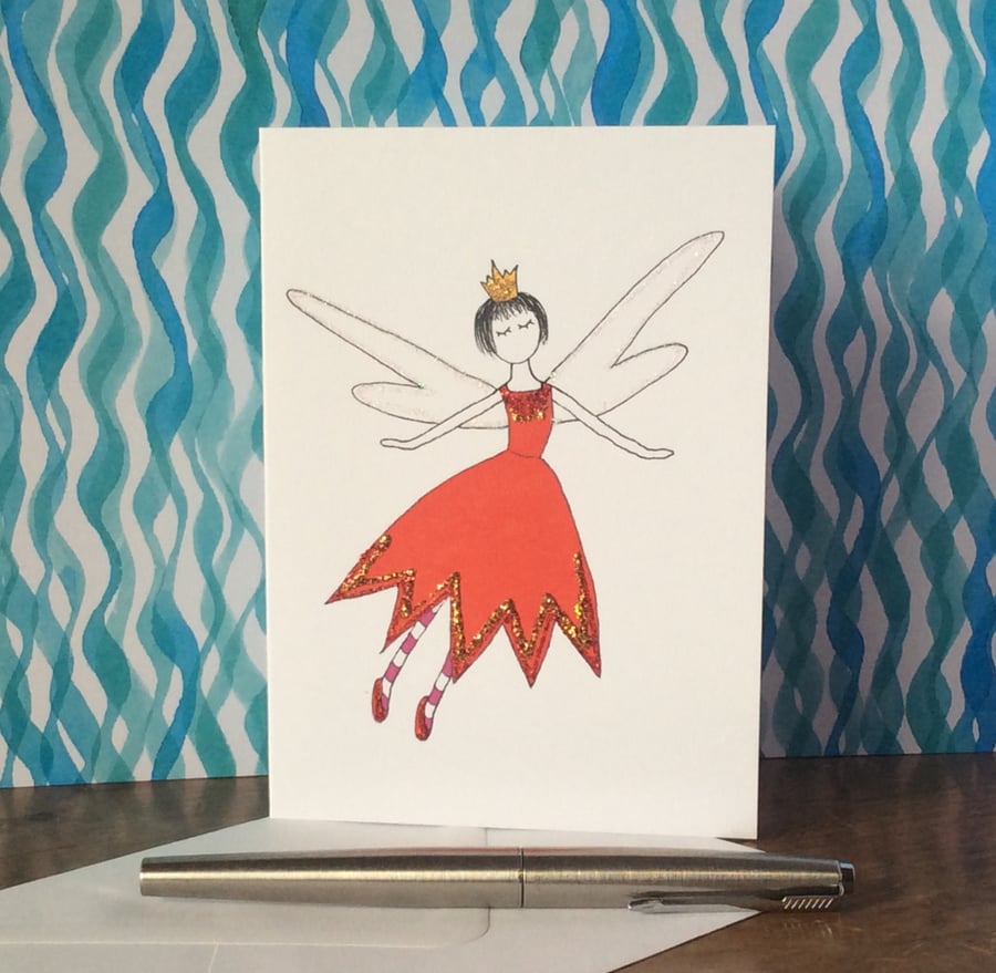 Penny Fairy Blank Card.