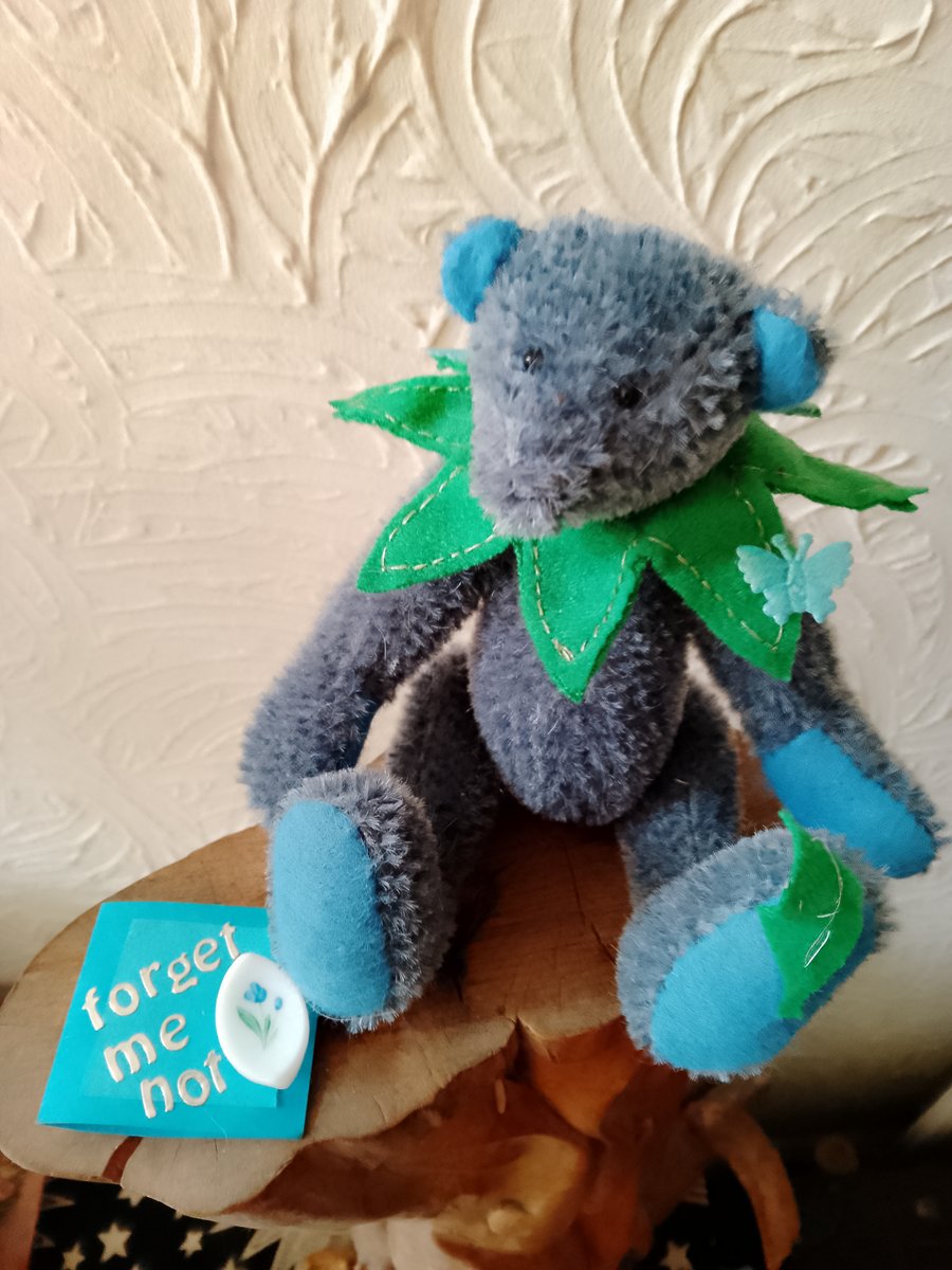 'Forget Me Not' Miniature Mohair Bear