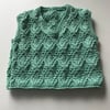 Tank top with a diamond cable pattern