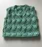 Tank top with a diamond cable pattern