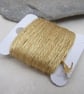 15m Natural Dye Dark Old Gold Pure Silk Embroidery Thread - Image 2