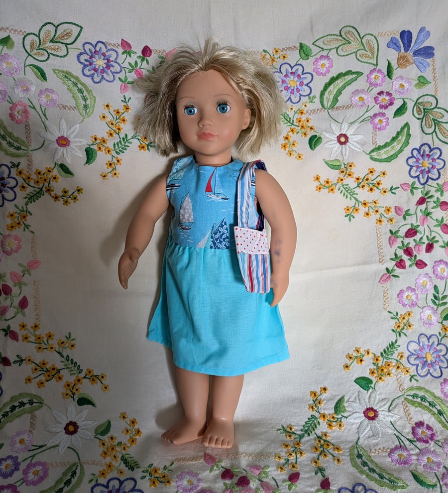 Our Generation Naughty Nautical Reversible Dress and Bag 