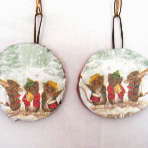Handmade Set of 2 Christmas Wall Decorations.