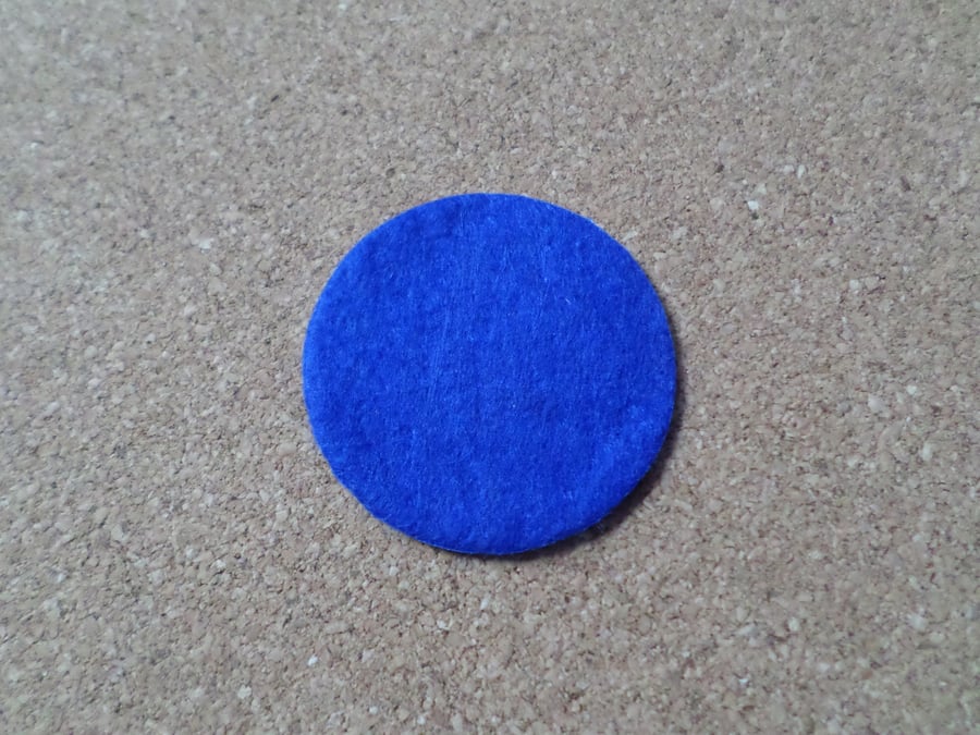10 x Felt Circles - 40mm - Royal Blue 