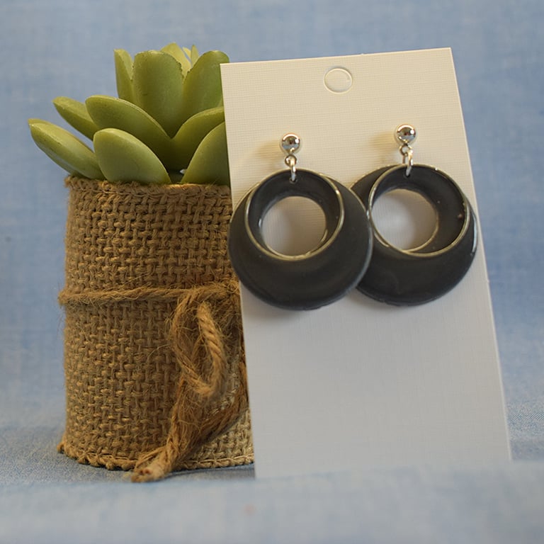 Minimalist Open Circle Earrings