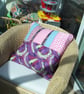 5 Machine Embroidered Fabric Squares, Ready to Use in Home Decor, Soft Crafts. - Image 9