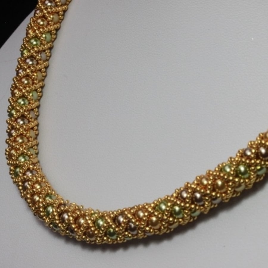 SALE: Gold Netted Treasure Necklace