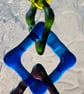 Rainbow Coloured Fused Glass Chain - 6181 - Image 2