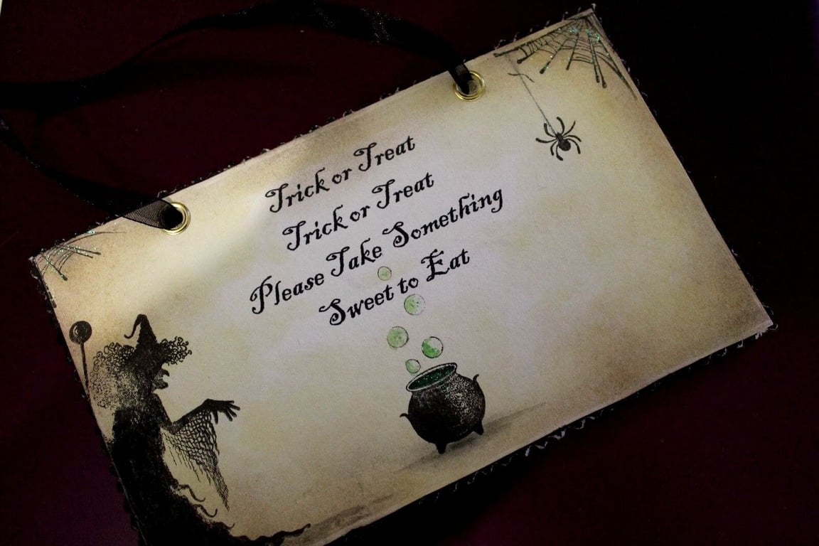 Trick or Treat Halloween Sign