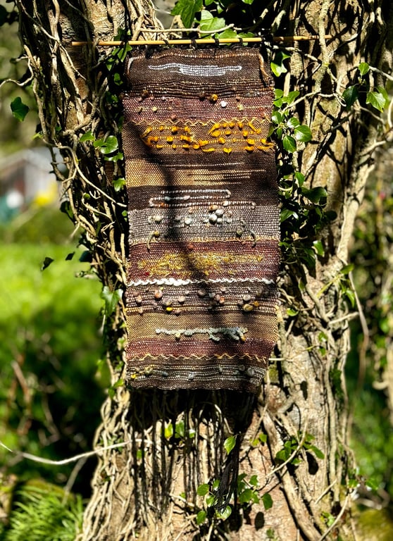 Bark Hand Woven Wall Hanging