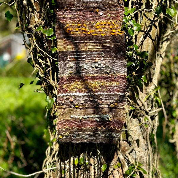 Bark Hand Woven Wall Hanging
