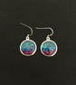 Round Tricolour Drop Earrings - Image 7