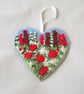Red Rose Hanging Heart Decoration - Image 2