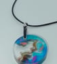 Round crystallised fish pendant necklace - Image 4