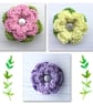 Crochet Flower Brooch Corsage - Image 1