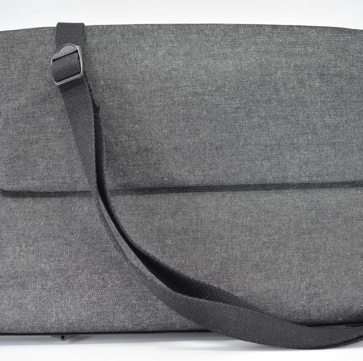Denim dark grey handmade messenger bag. To carr... - Folksy