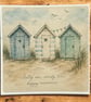 Salty Air, Sandy Toes, Happy Memories Beach Hut Coastal Card - Image 4