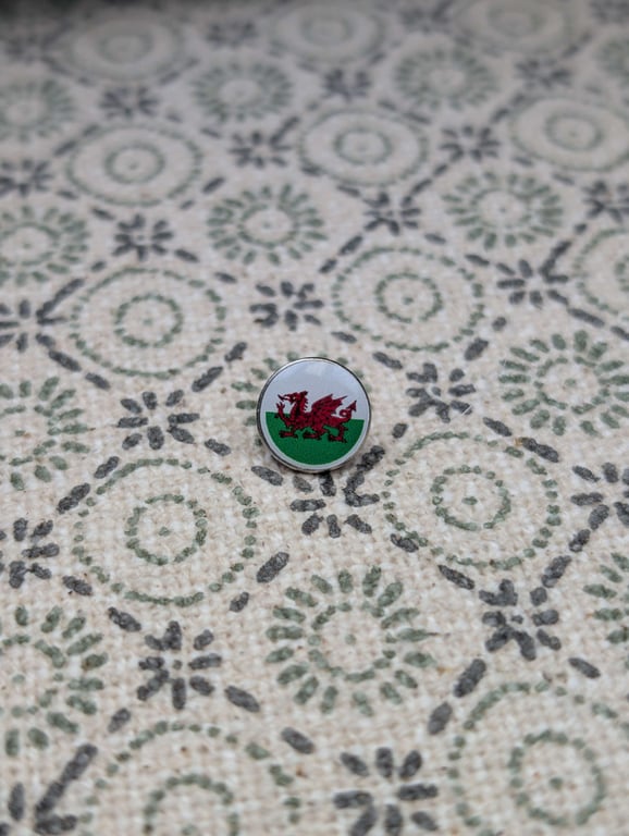 Wales Flag Pin - Small Resin Topped Pin Badge - Welsh Flag Badge