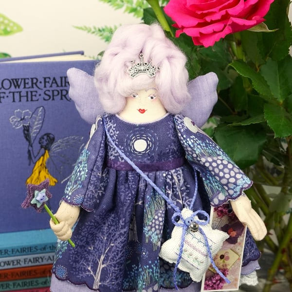 Bluebell, A Tiny Fairy God Mother Doll