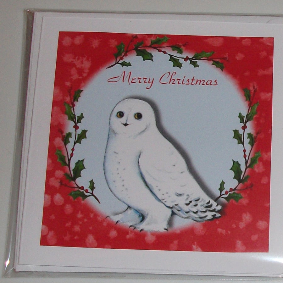 Christmas cards, Snowy owl