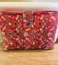 Book Sleeve in William Morris Red Strawberry Thief Fabric  - Image 4