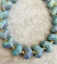 Ocean blue ceramic heart bracelet  - Image 2