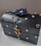 Elegant Black Pearl Trinket Box – Handmade Decorative Storage Box - Image 1