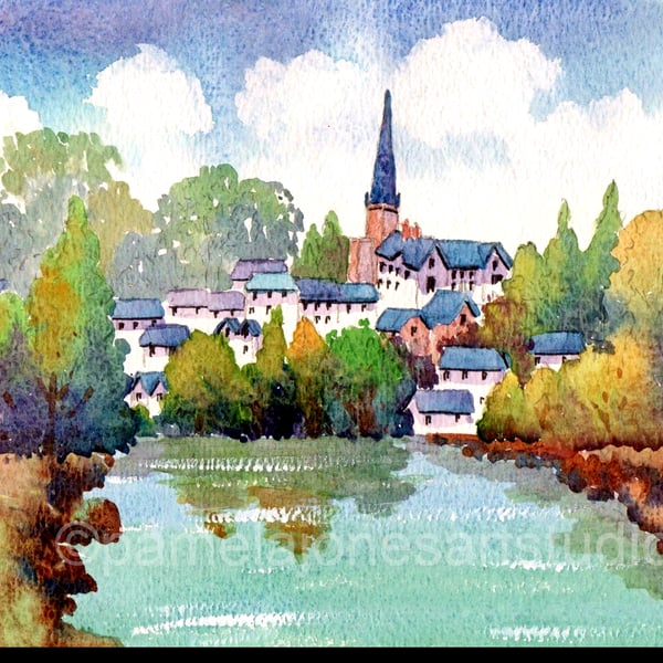 Ross On Wye, Herefordshire, In 8 x 6 '' Mount