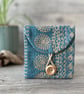 Embroidered Button Purse Pouch  - Image 1