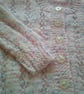 Pink with Multi-Coloured Flecks 22 inch round neck Cardigan - Image 2