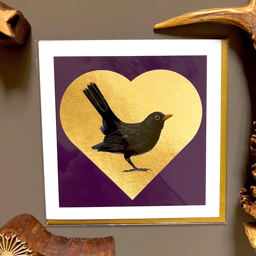 Blackbird Greeting Card
