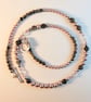 Pearl, Larvikite, Swarovski Crystal And Hematite Necklace - Handmade In Devon - Image 1